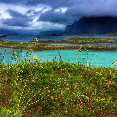 Lofoten Beach Glamping Skrova Kültér fotó