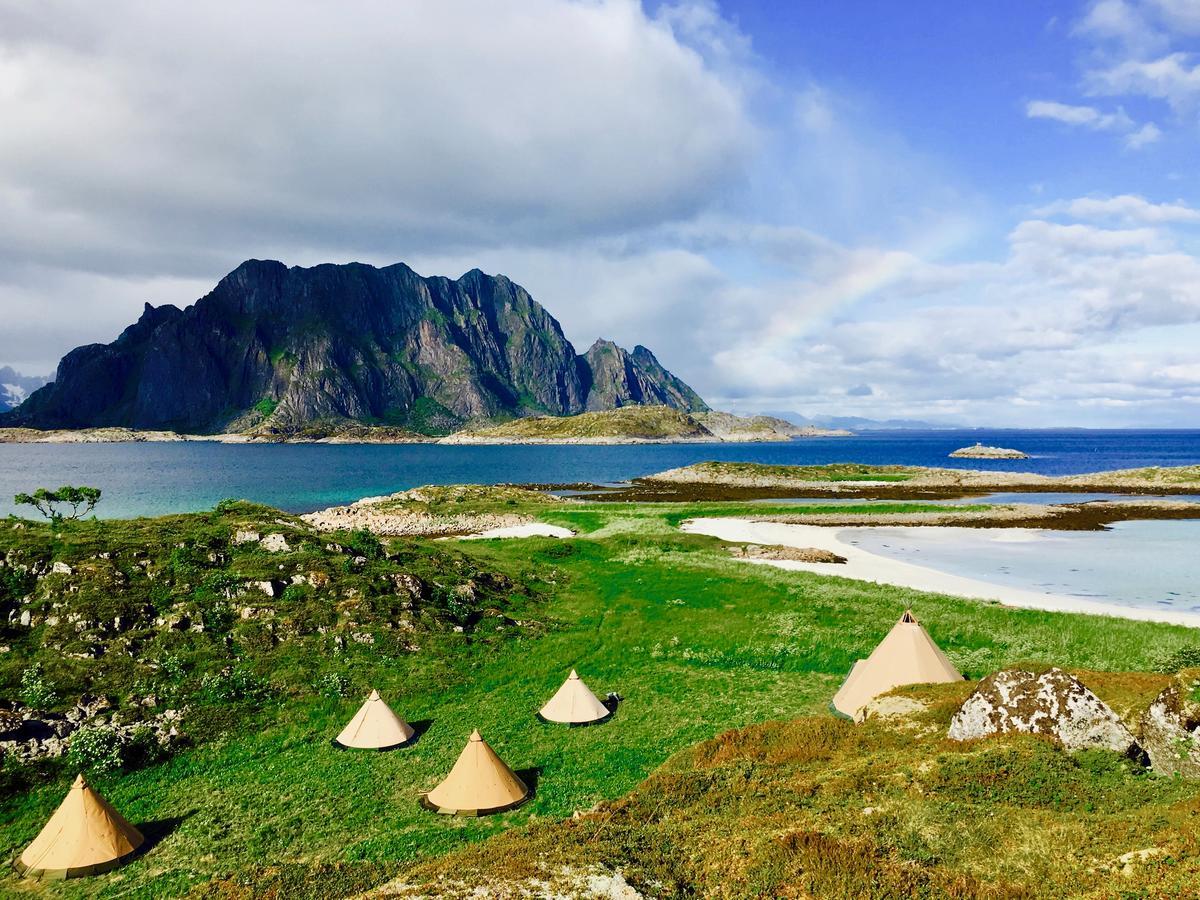 Lofoten Beach Glamping Skrova Kültér fotó