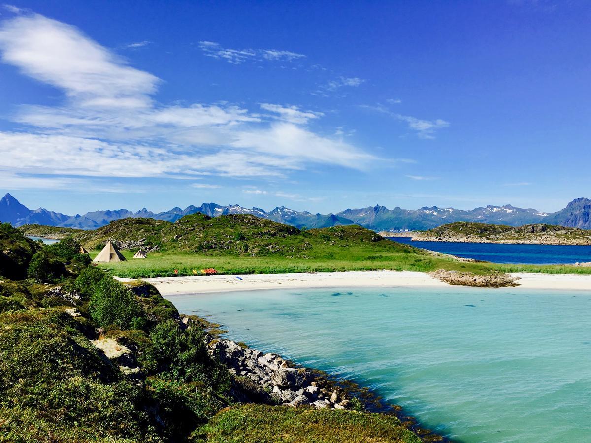 Lofoten Beach Glamping Skrova Kültér fotó