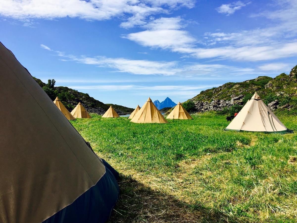 Lofoten Beach Glamping Skrova Kültér fotó