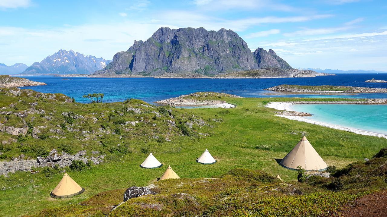 Lofoten Beach Glamping Skrova Kültér fotó